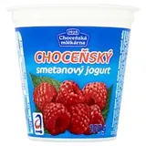 Choceňská Mlékárna Choceňský smetanový jogurt malinový 150g