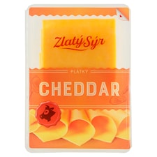 Zlatý Sýr Cheddar plátky 100g