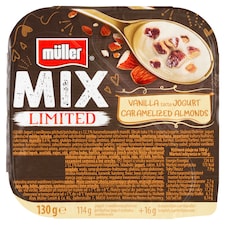 Müller Mix Limited jogurt s vanilkovou příchutí 130g