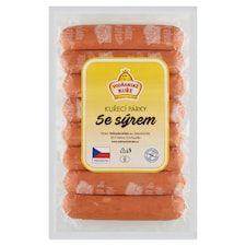 Vodňanské Kuře Kuřecí párky se sýrem 290g