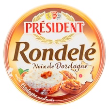 Président Rondelé jemný sýr s vlašskými ořechy z kraje Dordogne 125g