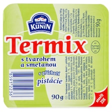 Mlékárna Kunín Termix s tvarohem a smetanou s příchutí pistácie 90g