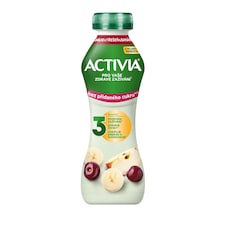 ACTIVIA Nápoj bez přidaného cukru jablko/třešeň/banán 270g