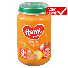 Hami masozeleninový příkrm Zelenina s krůtou a rajčaty 200g
