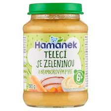 Hamánek Telecí se zeleninou a bramborovým pyré 190g