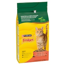 Friskies granule pro kočky hovězí, kuře 1,7kg