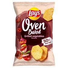 Lay's Oven Baked Pečené bramborové lupínky tvarované s příchutí grilované zeleniny 110g