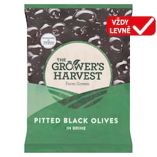 The Grower's Harvest Černé vypeckované olivy ve slaném nálevu 200g