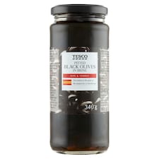 Černé olivy bez pecky ve slaném nálevu 340g