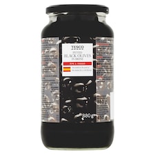 Černé olivy bez pecky ve slaném nálevu 880g