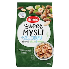 Emco Super Mysli Bez přidaného cukru křupavé ořechy & mandle 500g