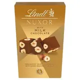 Lindt Nuxor Oříšková mléčná čokoláda Gianduja s celými jádry lískových ořechů 150g