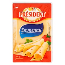 Président Emmental plátky 100g