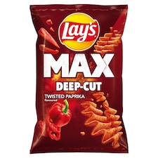 Lay's Max Deep-Cut smažené bramborové lupínky s příchutí papriky 120g