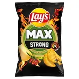 Lay's Max Strong smažené bramborové lupínky s příchutí sýra a pikantních papriček 120g