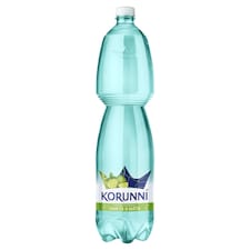 Korunní Jemně perlivá s příchutí limeta a máta 1,5l