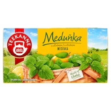TEEKANNE Meduňka citrón, Natural Herbal Tea, bylinný čaj, 20 sáčků, 30g
