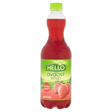 Hello Ovocný sirup jahoda 0,7l