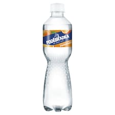 Poděbradka Jemně perlivá s příchutí pomeranč 0,5l