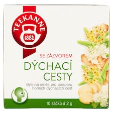 Teekanne Dýchací cesty se zázvorem bylinná směs 10 x 2,0g (20g)