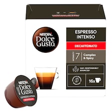 NESCAFÉ Dolce Gusto Espresso Intenso Decaffeinato - kávové kapsle - 16 kapslí v balení
