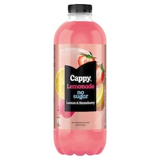 Cappy Lemonade bez cukru citrón & jahoda 1,25l
