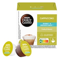 NESCAFÉ Dolce Gusto Cappuccino Skinny Unsweetened - kávové kapsle - 16 ks