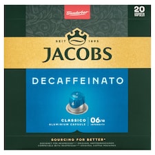 Jacobs Decaffeinato Classico pražená mletá káva v kapslích bez kofeinu 104g