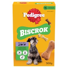 Pedigree Biscrok Multi směs kuřecí, hovězí a jehněčí příchutě 500g
