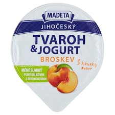 Madeta Jihočeský tvaroh & jogurt broskev 135g