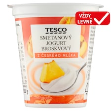 Smetanový jogurt broskvový 150g