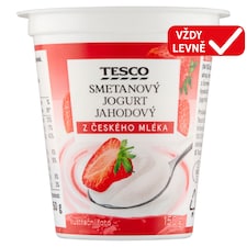 Smetanový jogurt jahodový 150g