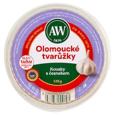A.W. Olomoucké tvarůžky kousky s česnekem 125g