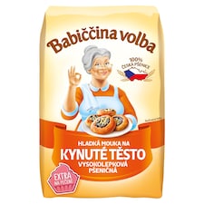 Babiččina Volba Hladká mouka na kynuté těsto pšeničná 1kg
