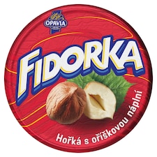 Opavia Fidorka Hořká s oříškovou náplní červená 30g