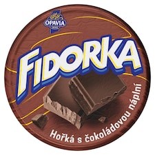 Opavia Fidorka Hořká s čokoládovou náplní hnědá 30g