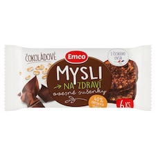Emco Mysli na Zdraví Ovesné sušenky čokoládové 6 ks 60g
