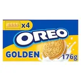 OREO zlaté s vanilkovou příchutí sušenky s náplní vhodné pro vegetariány 16 sušenek 176 g