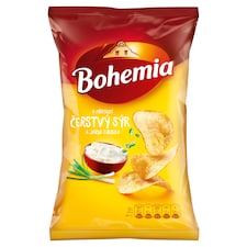 Bohemia Chips s příchutí čerstvý sýr a jarní cibulka 130g