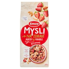Emco Mysli na Zdraví Křupavé jahody a mandle 750g