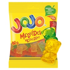 JOJO Medvídci želé bonbóny s ovocnými příchutěmi 80g