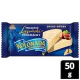 Kolonada Trojhránky s lískooříškovou náplní Oplatky S moukou z programu Harmony. Single pack 50 g