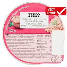 Paštika s vepřovým masem s příchutí slaniny 100g