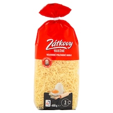 Zátkovy Vaječné Válcované polévkové nudle 400g