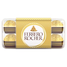 Ferrero Rocher Oplatky s polevou z mléčné čokolády a drcenými lískovými oříšky 16 ks 200g