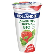 Hollandia Bio BiFi drink jahoda s mátou 230g