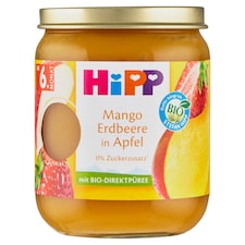 HiPP Bio jablko, mango a jahody 160g