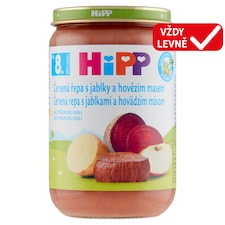 HiPP Bio červená řepa s jablky a hovězím masem 220g