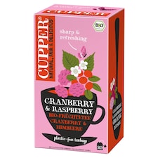 Cupper Bio bylinný čaj s klikvou a malinami aromatizovaný 20 ks 50g