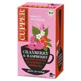 Cupper Bio bylinný čaj s klikvou a malinami aromatizovaný 20 ks 50g